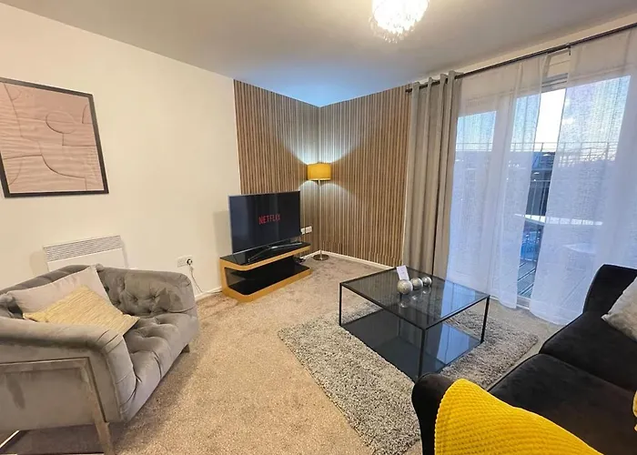 Cityfront Cosy Apt Near City Centre & Etihad Stadium, Free Parking