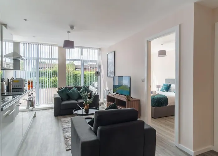 Bright & Modern 1 Bed Apartment In Manchester