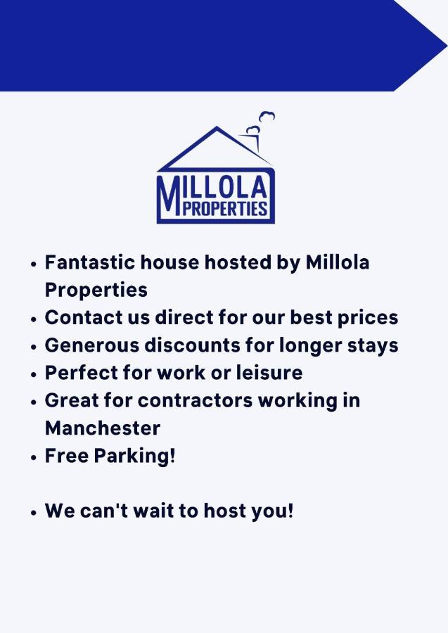 Half Mile To Etihad Stadium & Coop Arena, Free Parking, 6 Ppl Manchester