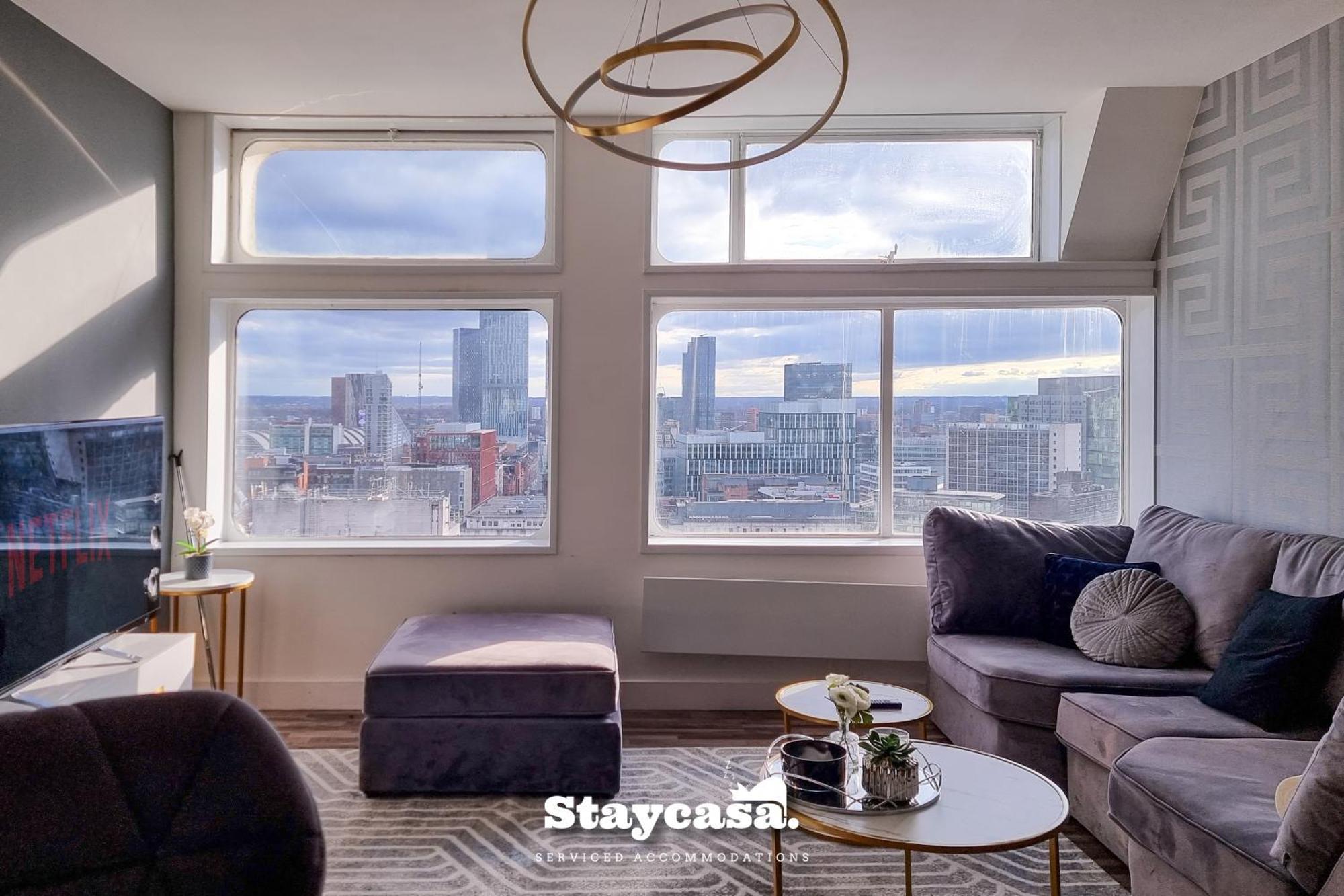 Apartment Luxury Penthouse Skyline 23rd Floor Manchester