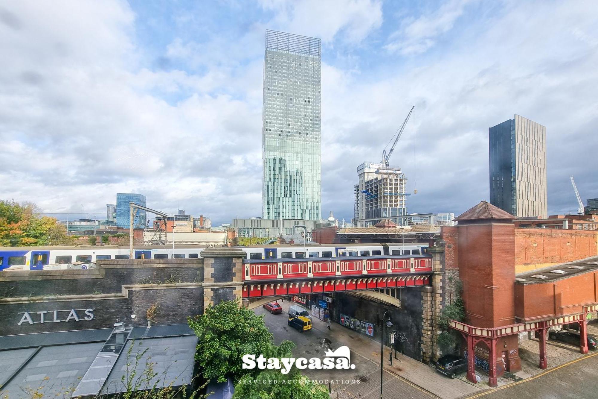 Luxury Deansgate Canal View & Free Parking