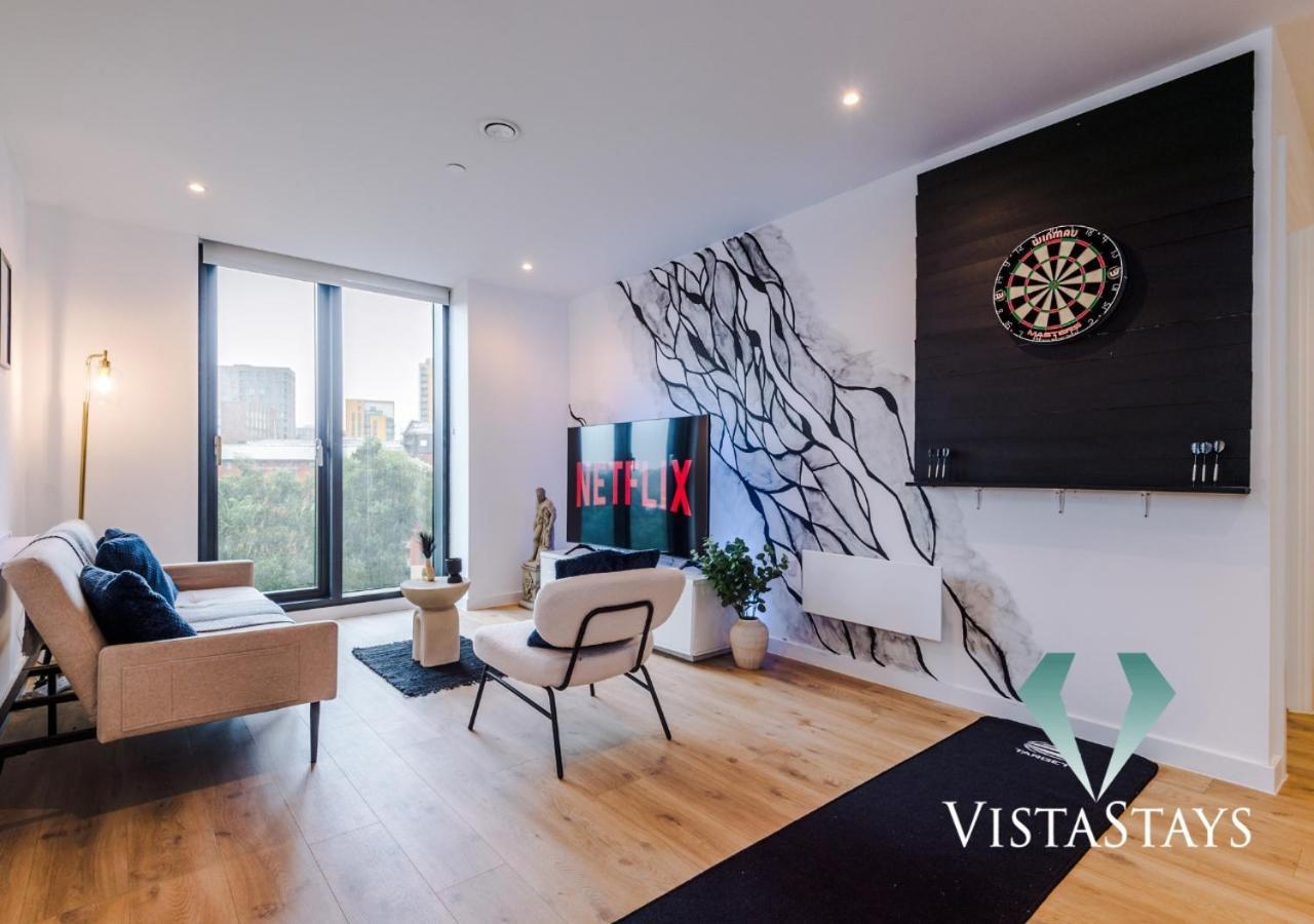 Modern Stoic 2 Bed With Dart Board By Vista Short Lets * Manchester