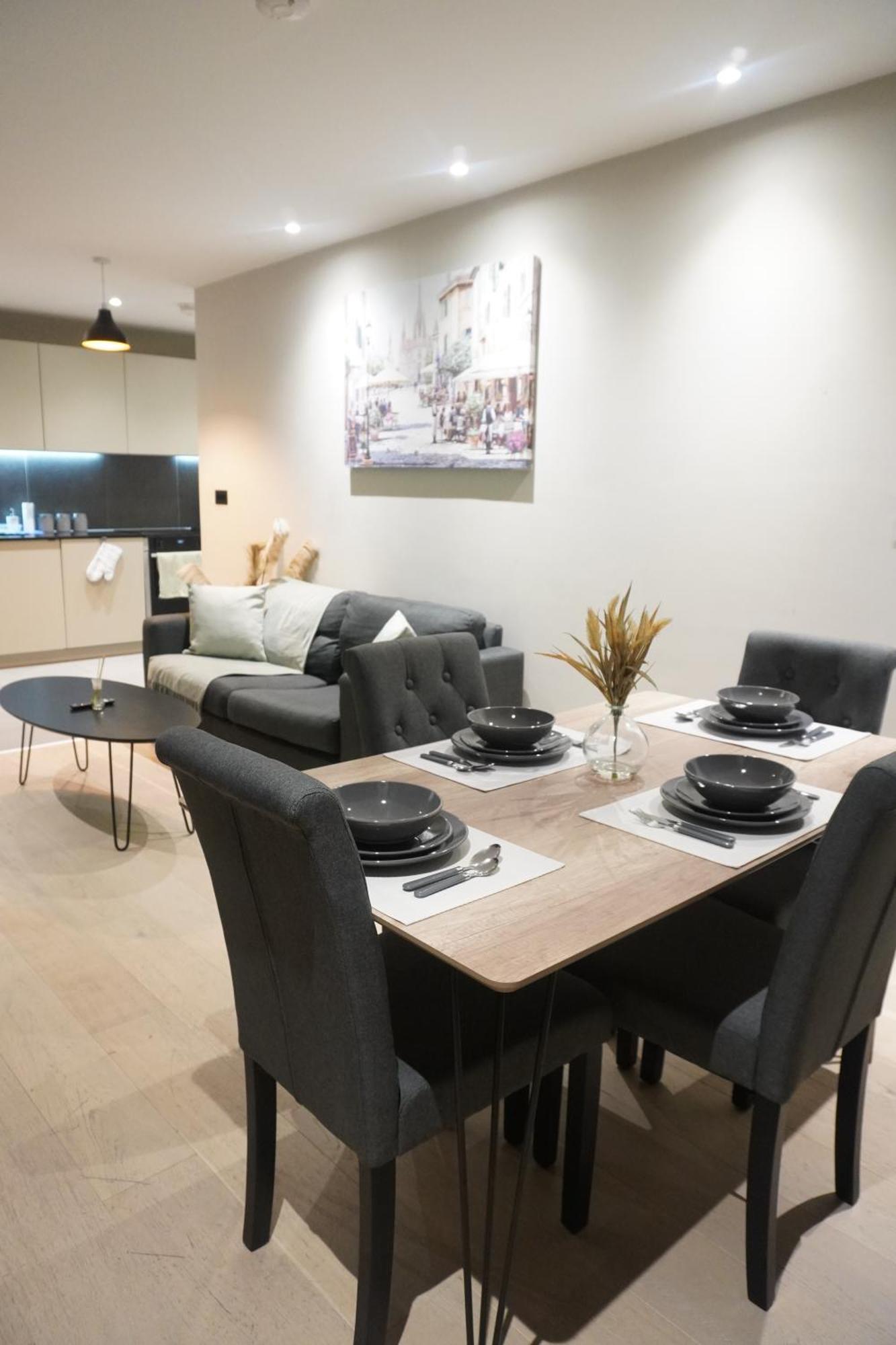 Modern Two Bedroom With Balcony In Apartment