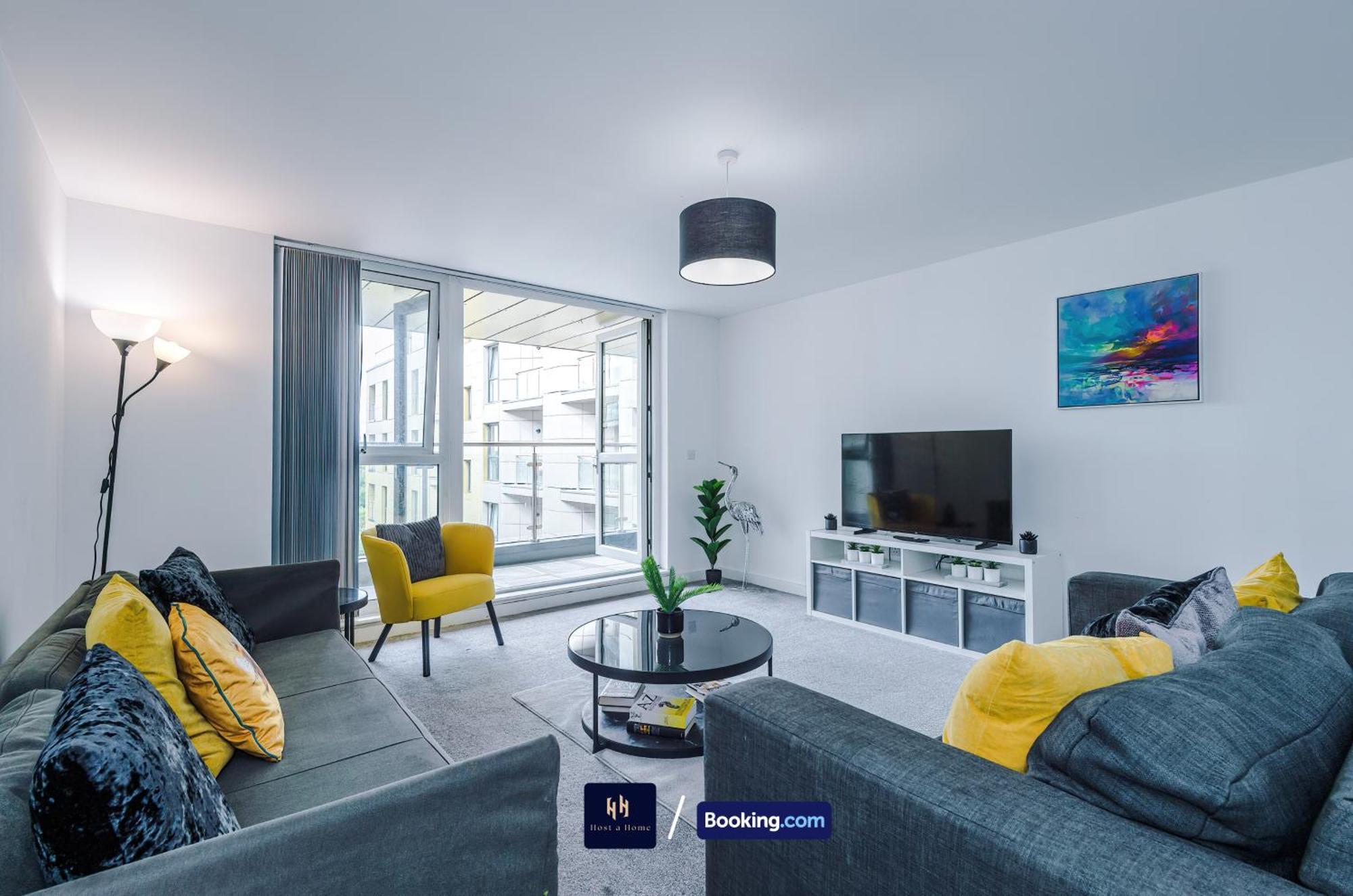 2 Extra Large Bedroom By Host A Short Lets & Serviced With Free Wifi Apartment Manchester