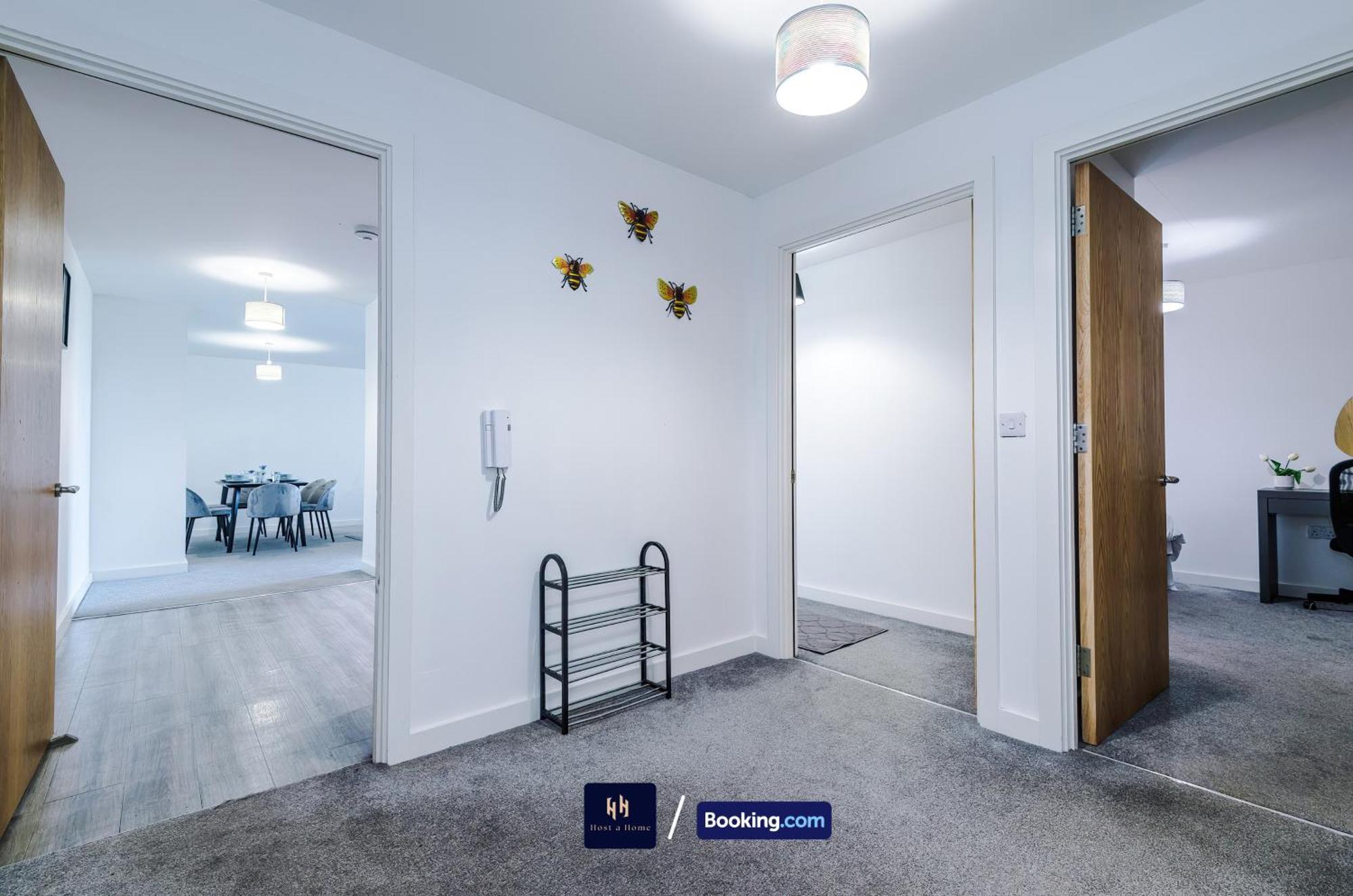 Apartment 2 Extra Large Bedroom By Host A Short Lets & Serviced With Free Wifi