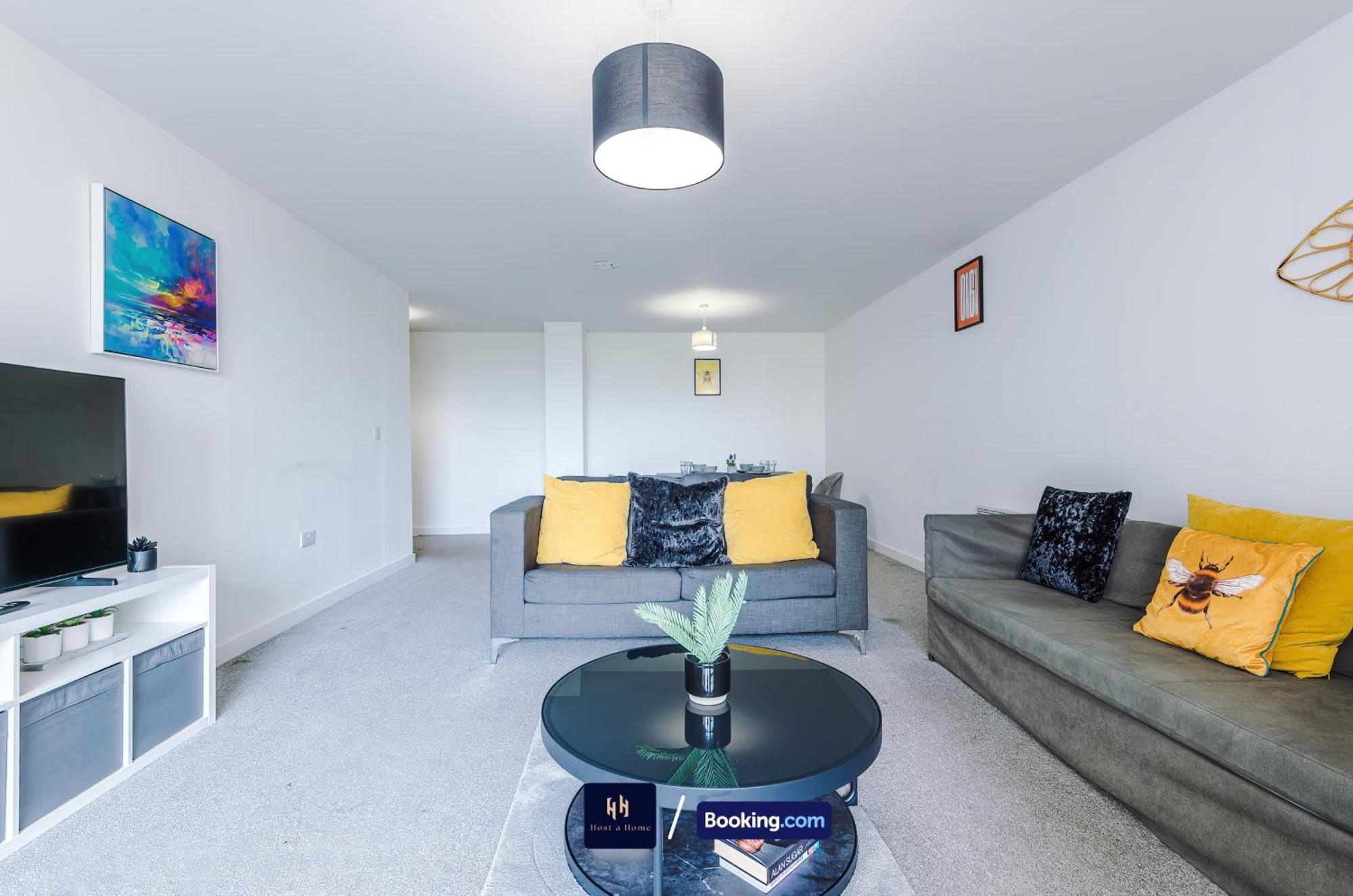 2 Extra Large Bedroom By Host A Short Lets & Serviced With Free Wifi Apartment Manchester