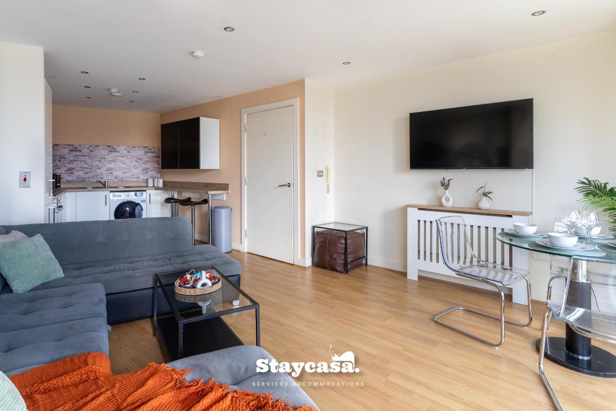 Canalside Balcony View Central Manchester Suite Apartment *