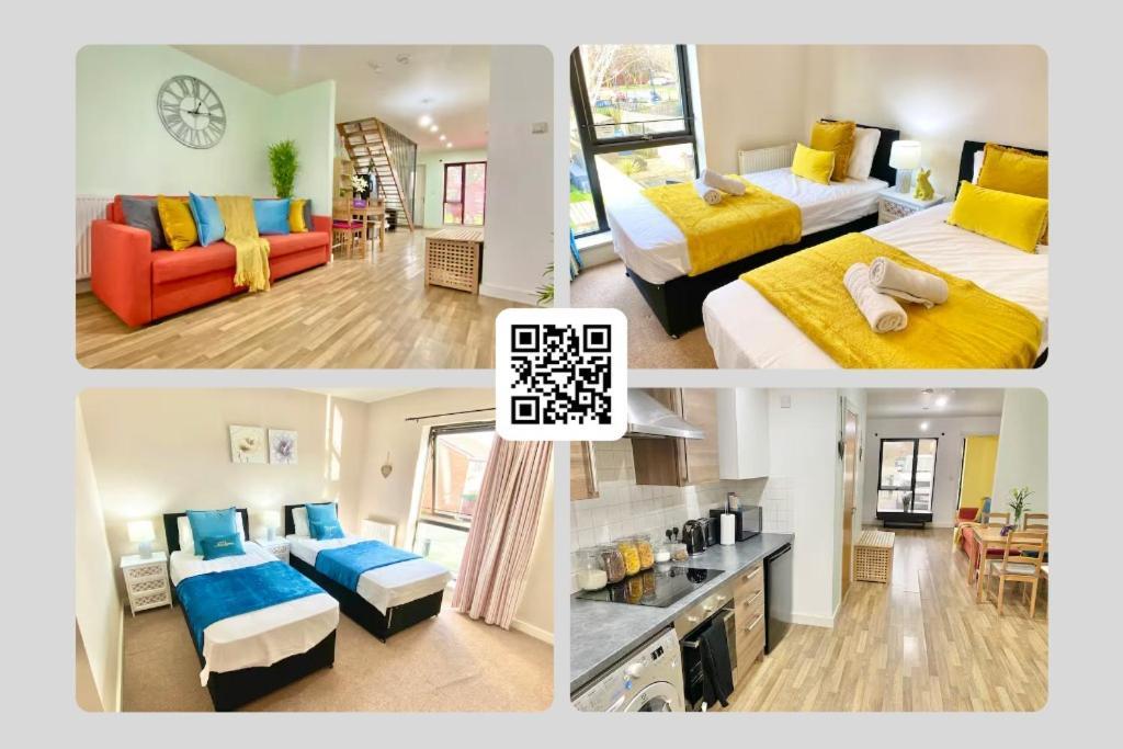 Spacious 5 Bed Townhouse Manchester, Salford Qauys - Two Bedroom With Parking Apartment Manchester