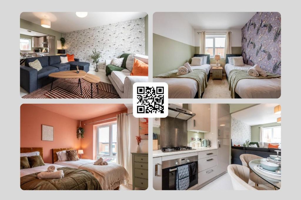 Modern House 2 Bedroom 5 Beds * Manchester
