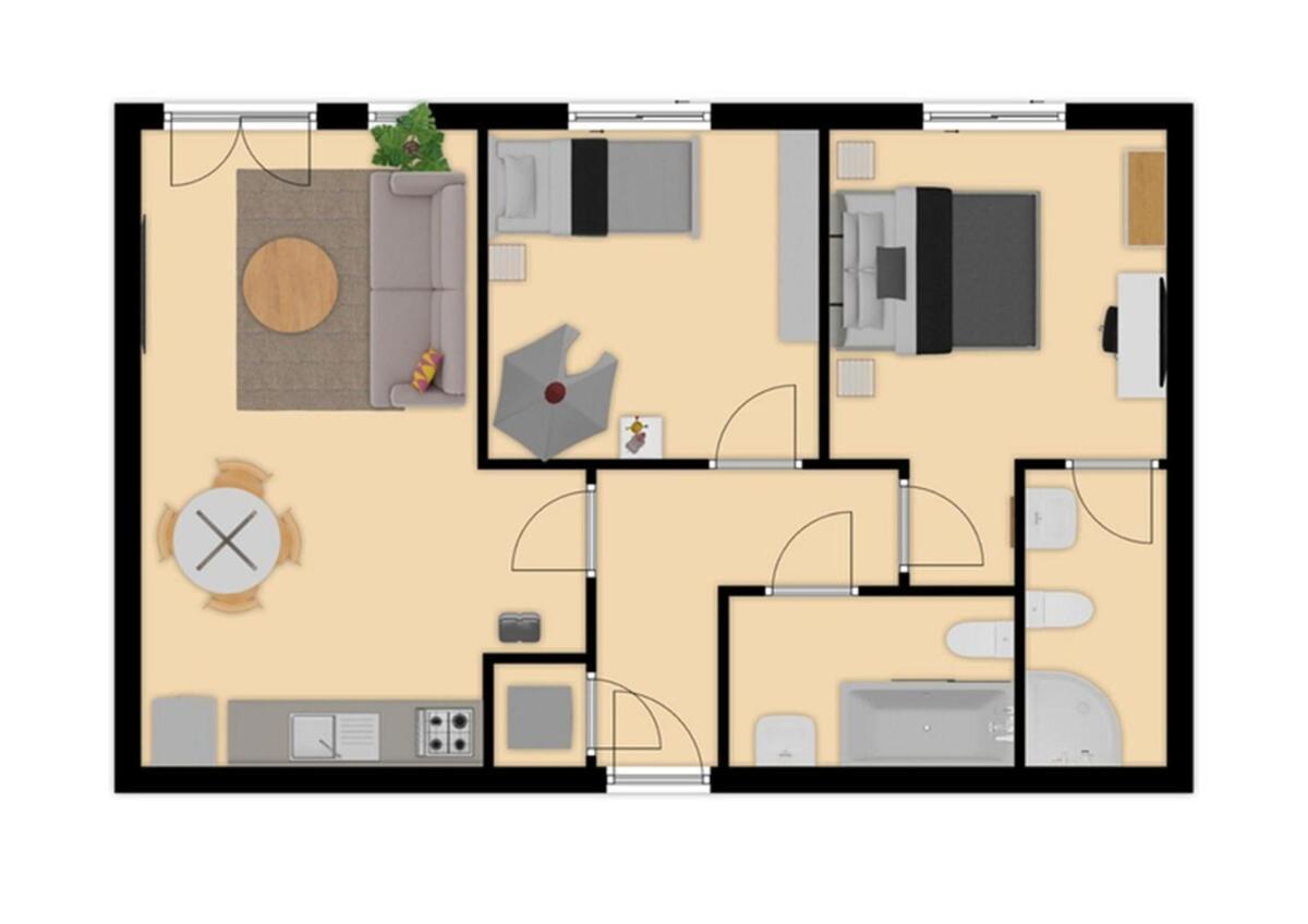 Apartment Modern Bright In Salford With Private Parking *