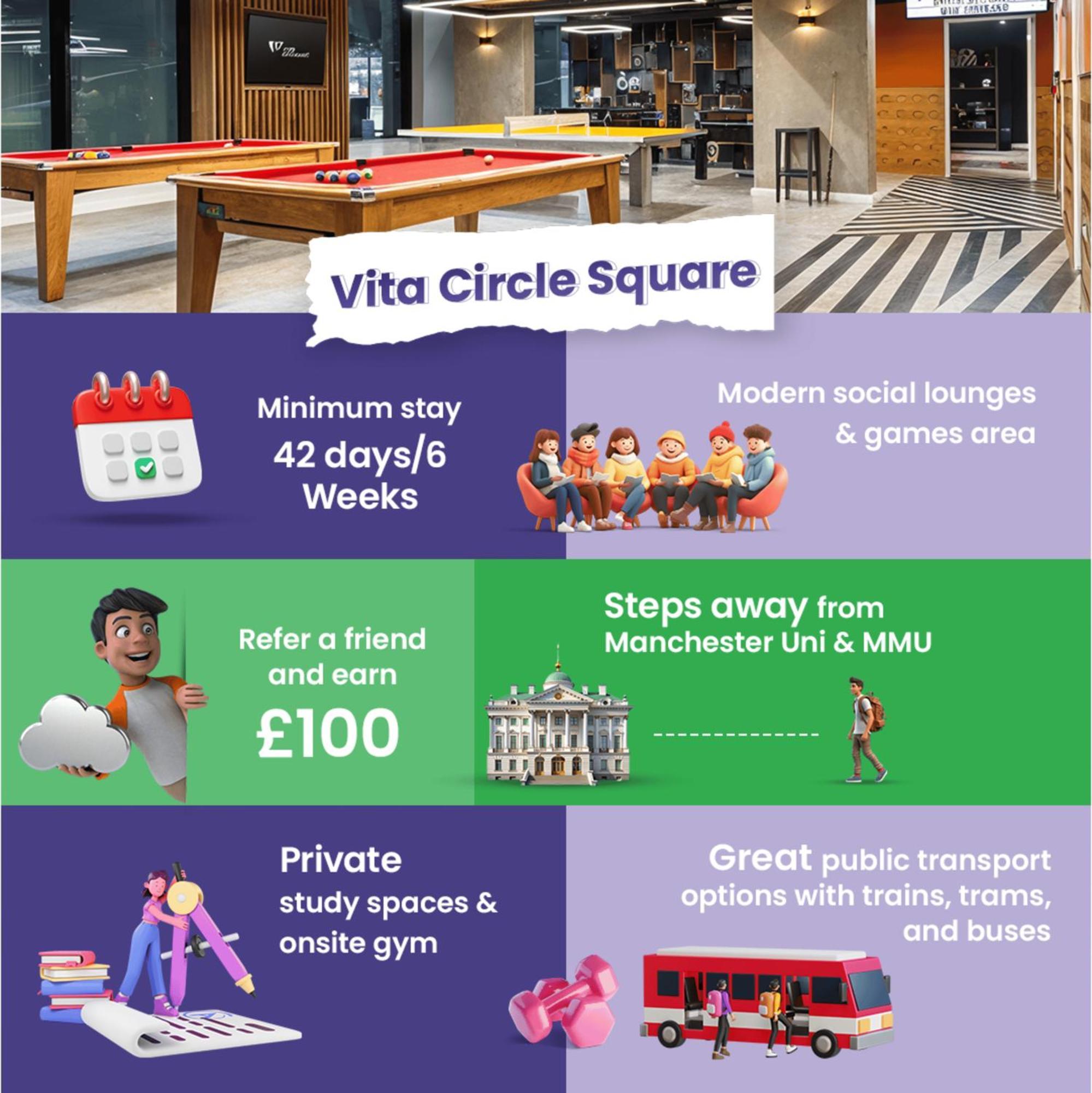Student Only Luxury Studio, Circle Square Apartment Manchester
