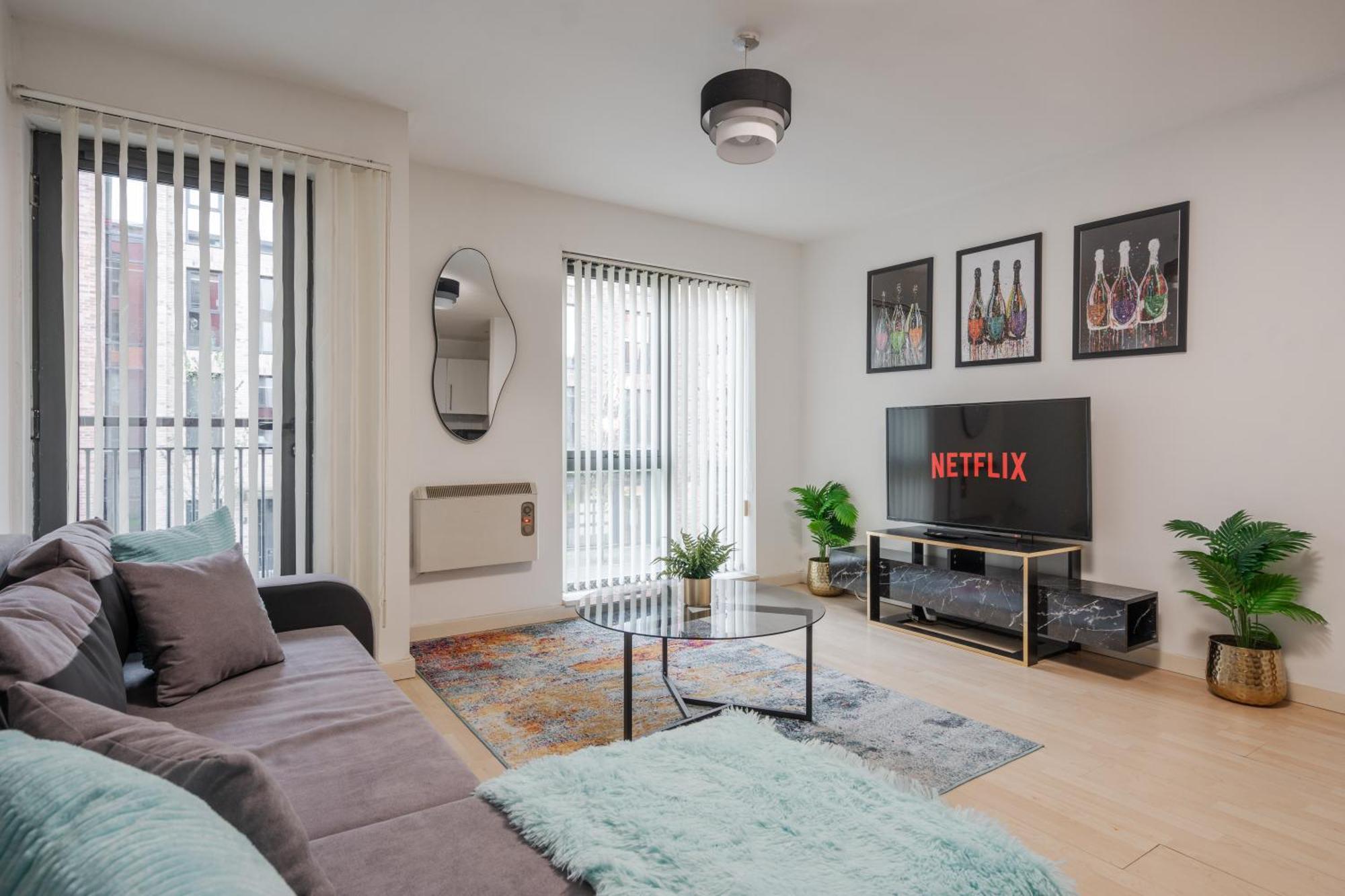 Apartment Luxury 2 Bed Centre Free Parking