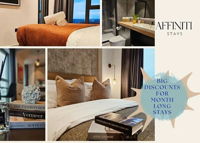 Luxury Ancoats Apartment 2Br, 2 Showers - Stunning Views - Ideal For Leisure And Long Stays Enquiries