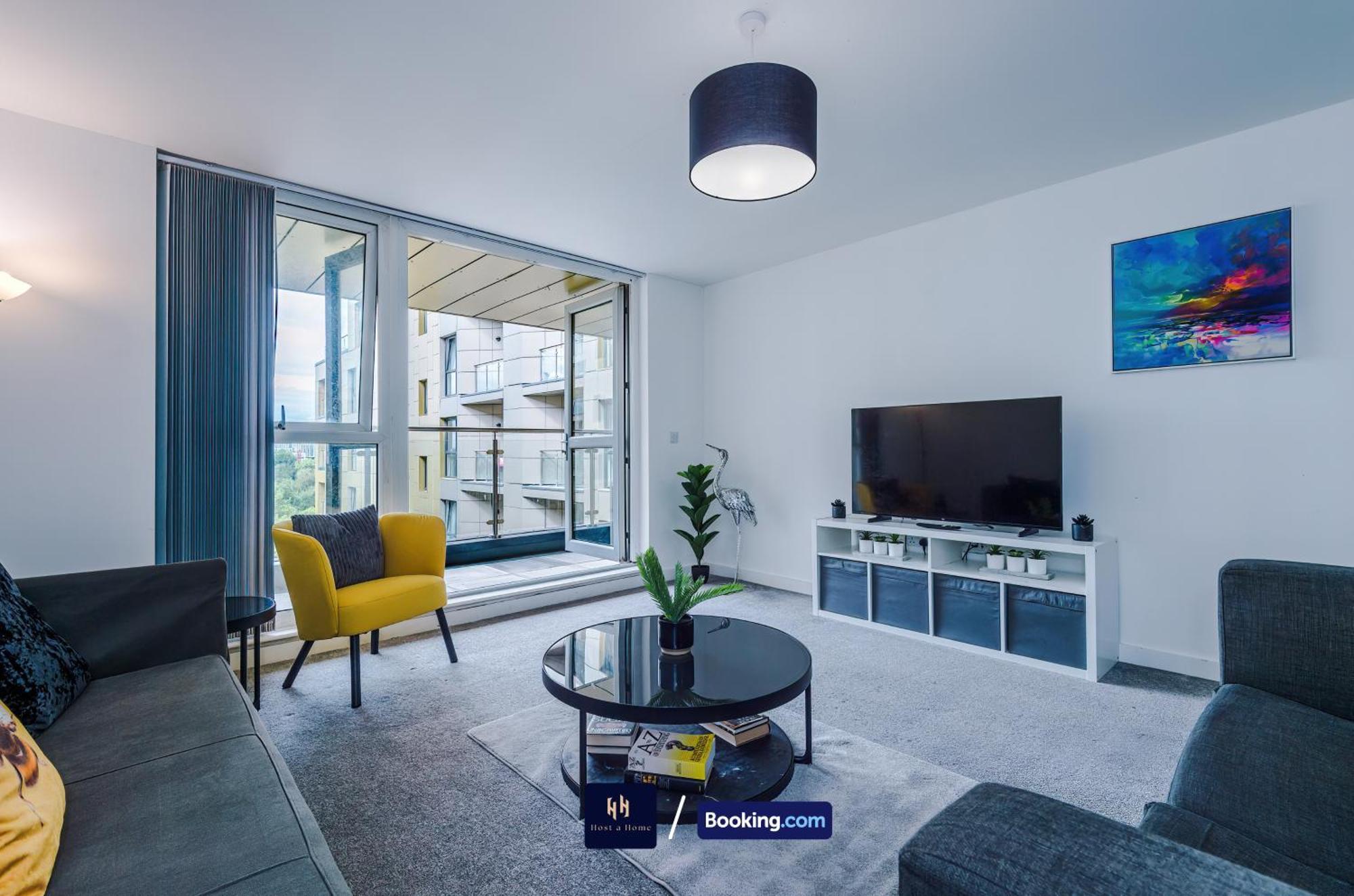 2 Extra Large Bedroom By Host A Short Lets & Serviced With Free Wifi Apartment Manchester
