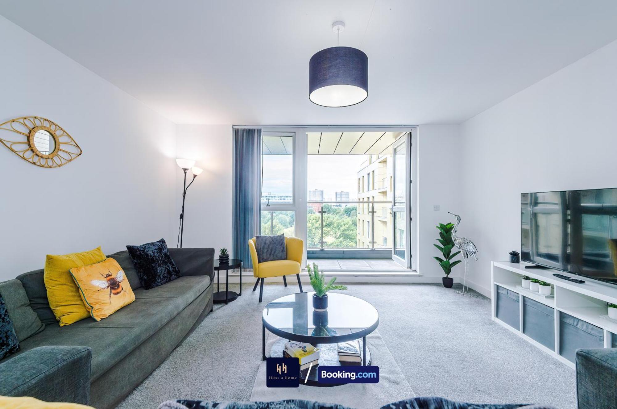 Apartment 2 Extra Large Bedroom By Host A Short Lets & Serviced With Free Wifi Manchester