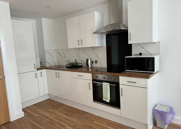 New Penthouse Height Flat, City View Balcony, Free Gym & More Minimalistic Home