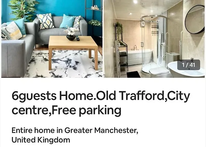 6 Guests House Old Trafford,Media City,City Centre, Free Parking